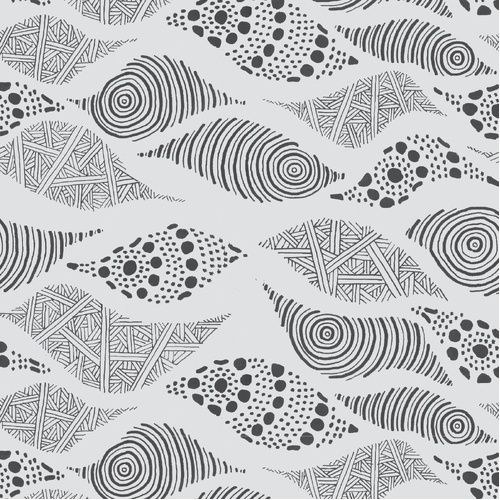 Fabric Remnant | Saltwater Dreamtime Indigenous Art (39cm x 112cm)