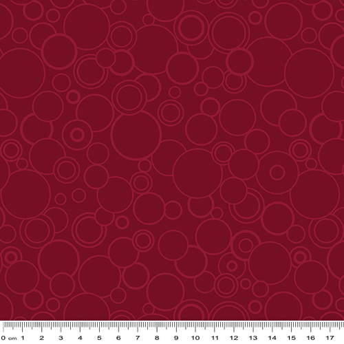 Fabric Remnant | 	Amazing Poppies Ann Lauer Circles (66cm x 112cm)