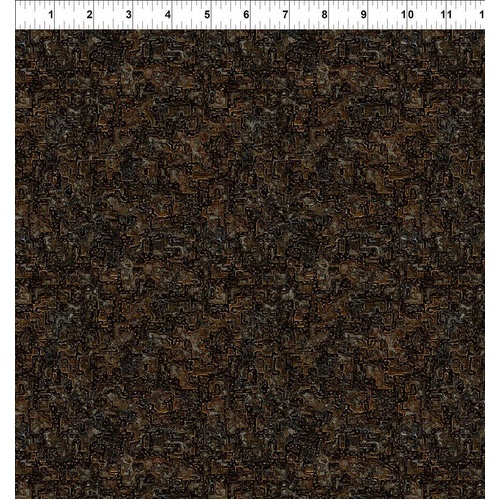 Fabric Remnant | Steampunk Menagerie Rust Metal Texture (70cm x 112cm)