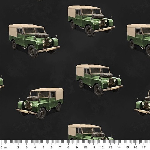 Fabric Remnant | 	Remembering Vietnam Army Land Rover  (80cm x 112cm)