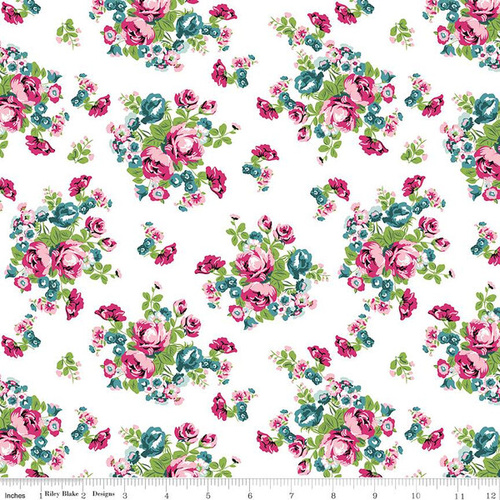 Fabric Remnant | Chloe & Friends Floral (70cm x 112cm)