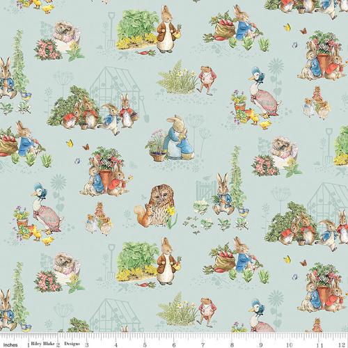 Fabric Remnant | Peter Rabbit & Friends Beatrix Potter (70cm x 112cm)
