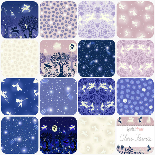 Lewis & Irene | Glow Fairies | Fat Quarter Bundle - 15 Designs
