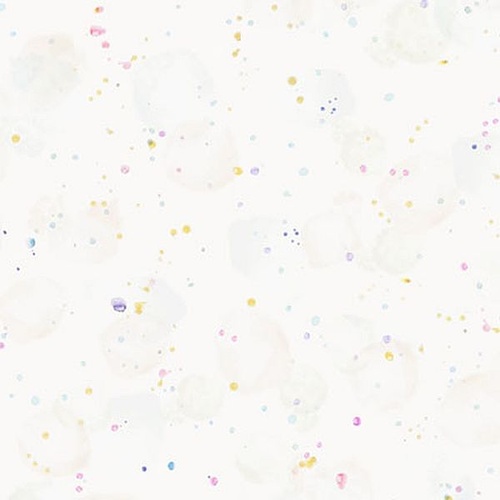 P & B Textiles | Tree of Life | White Multi Splatter PB6383WMU