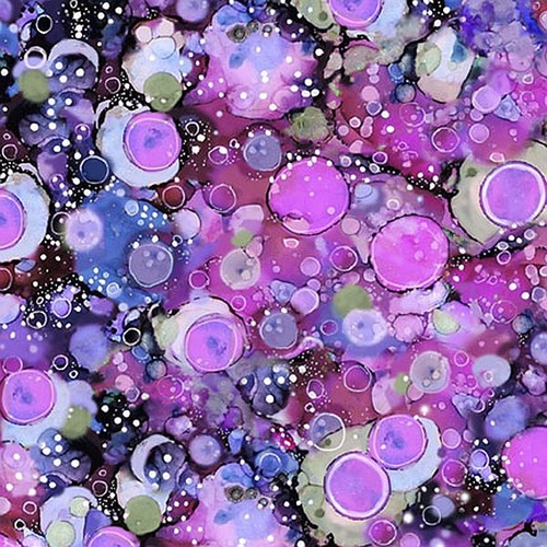 P & B Textiles | Tree of Life | Bubbles Purple PB6379PC
