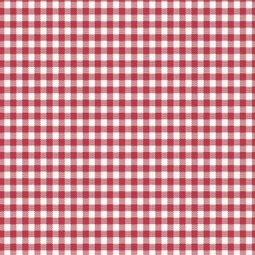 Tilda 108" Wideback Gingham Check Gingham Red | 150018