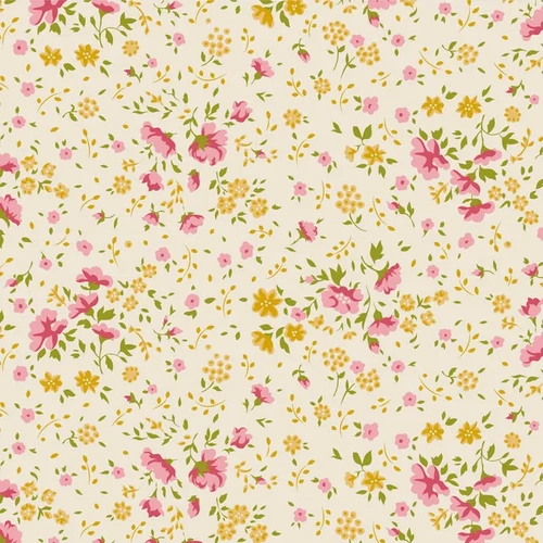 Tilda 108" Wideback Ellie Floral Pink Yellow 150011
