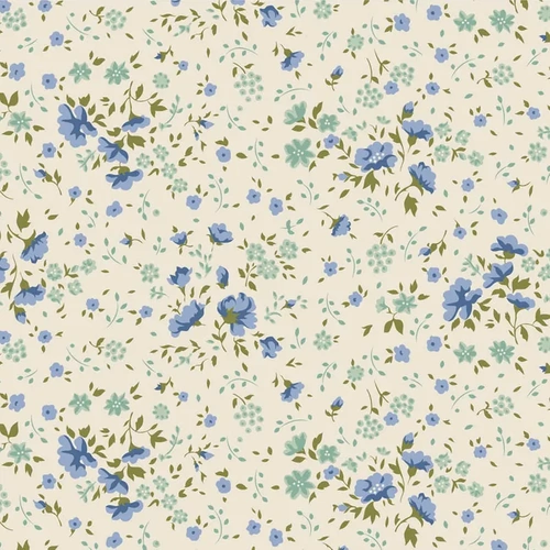Tilda 108" Wideback Ellie Floral Blue Teal | 150012