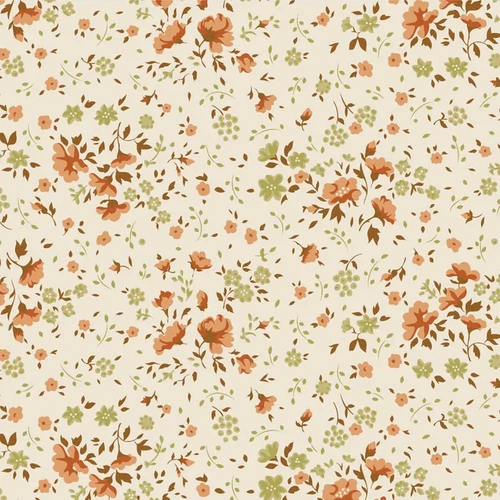 Tilda 108" Wideback Ellie Floral Ginger Olive | 150013