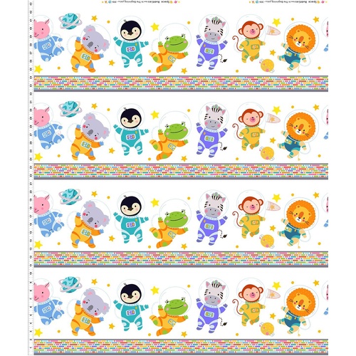 In The Beginning | Space Buddies | Border Stripe Multi 3SBS-1