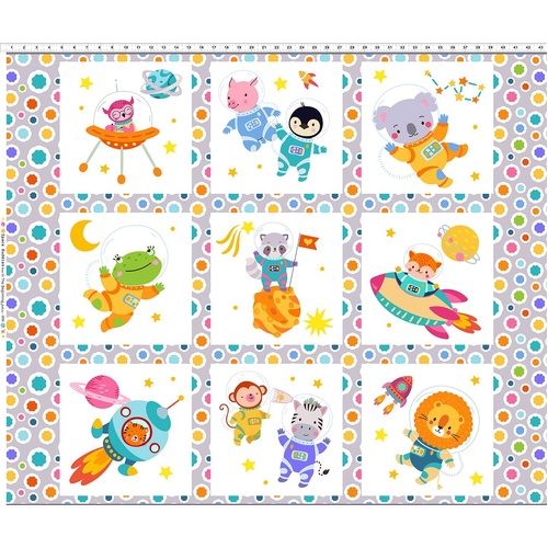 In The Beginning | Space Buddies | 36" Blocks Panel Multi 2SBS-1