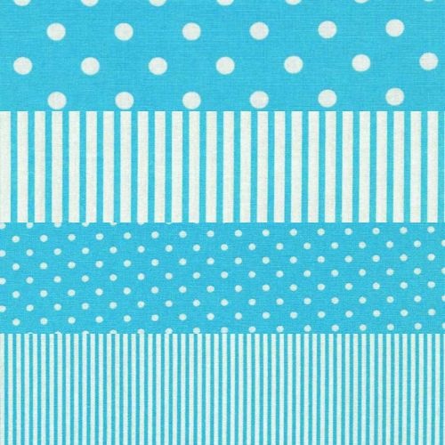 Spots Stripes FQ Bundle Aqua