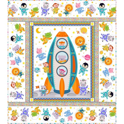 In The Beginning | Space Buddies | Panel Quilt Kit 