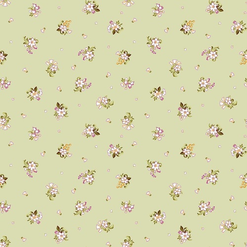 Maywood Studios | Veranda | Scattered Flowers Green MAS11054-G