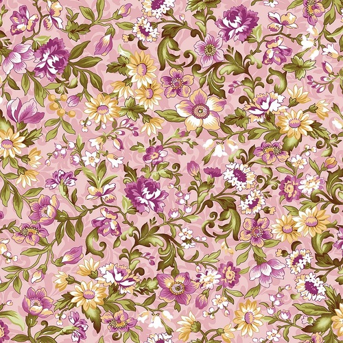 Maywood Studios | Veranda | Scroll And Vine Pink MAS11053-P