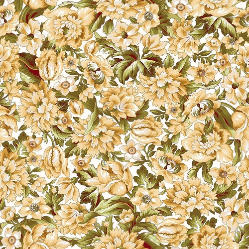 Maywood Studios | Veranda | Packed Floral Soft Yellow MAS11051-S