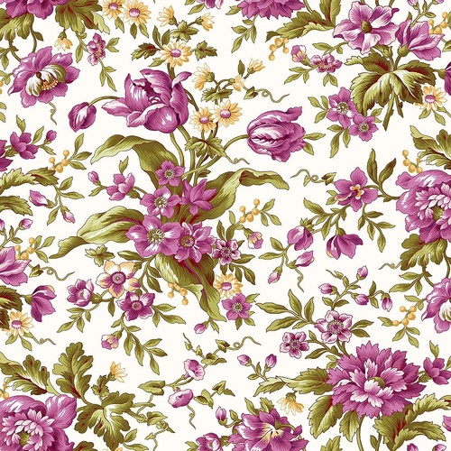 Maywood Studios | Veranda | Focal Floral Cream MAS11050-E