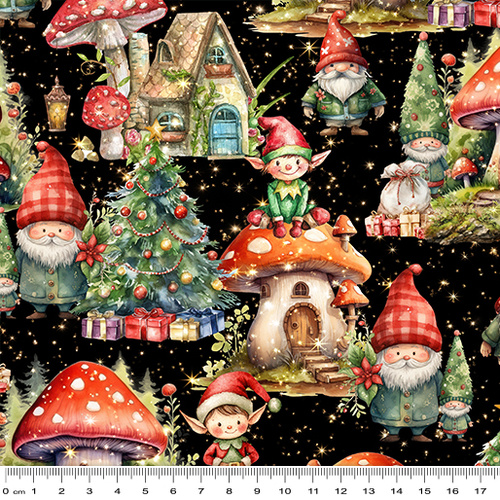 Milvale Design Studio | Santa's Village | Tiny Shire Elves Black 5098/14