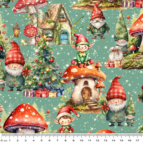 Milvale Design Studio | Santa's Village | Tiny Shire Elves Green 5098/13