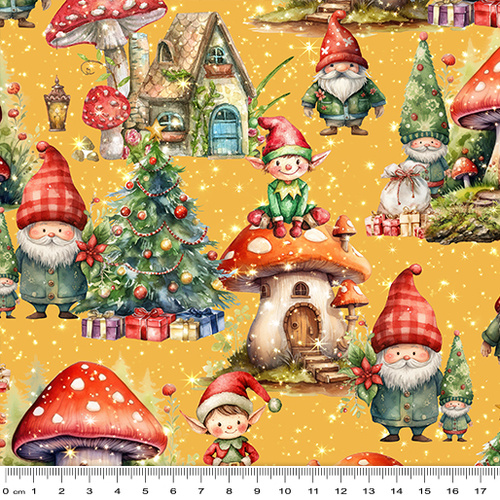 Milvale Design Studio | Santa's Village | Tiny Shire Elves Yellow 5098/12