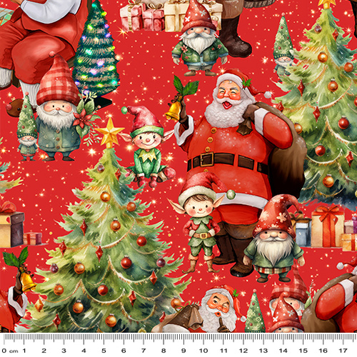 Milvale Design Studio | Santa's Village | Merryfolk Christmas Trees Red 5098/10