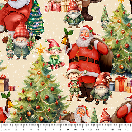 Milvale Design Studio | Santa's Village | Merryfolk Christmas Trees Beige 5098/09