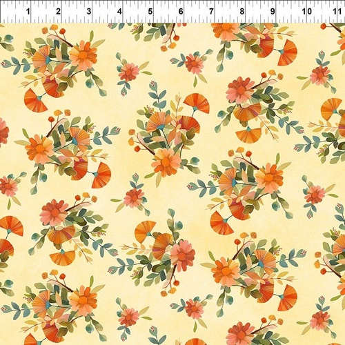 In The Beginning | Woodland Animals | Floral Bouquets Yellow 5QFA-1