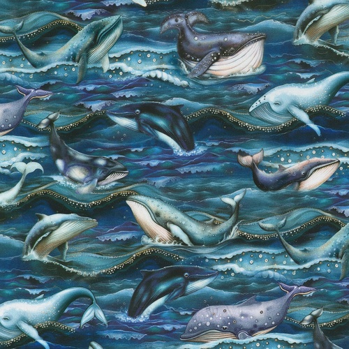 Studio RK | Ocean Fantasy | Whales Midnight SRKD-24181-69