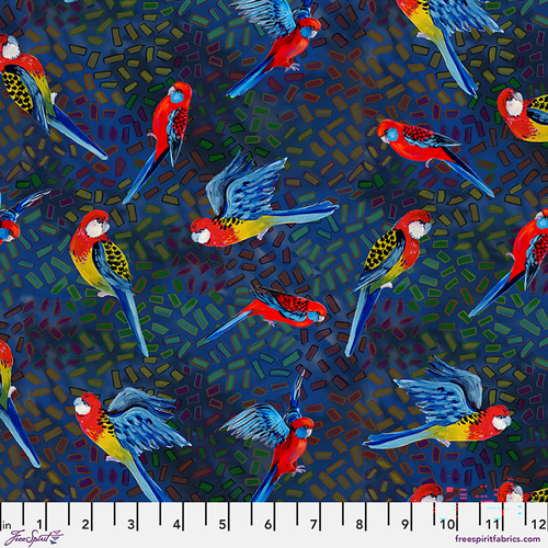 Helen Godden | Birds of a Feather | Rosellas Midnight PWHG016.MIDNIGHT