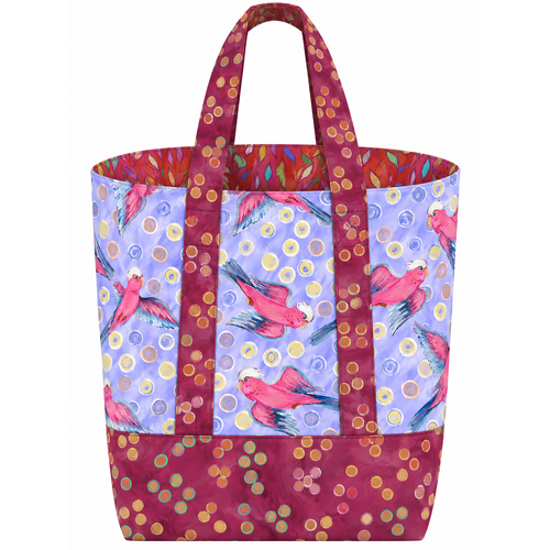 FreeSpirit | Birds of a Feather Galahs | Grocery / Library Bag Kit