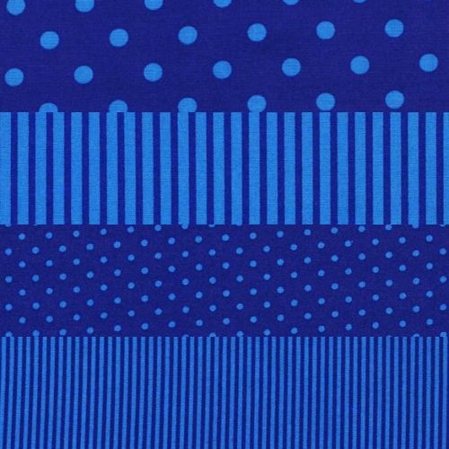 Spots Stripes FQ Bundle Cobalt
