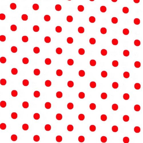Medium Spots White Red