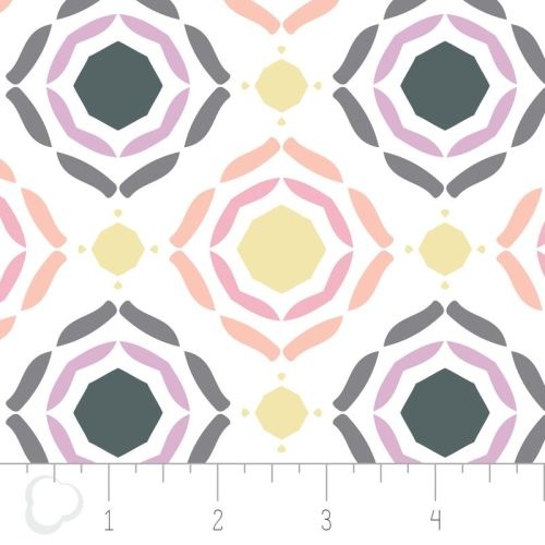Emilia Medallion Flower White
