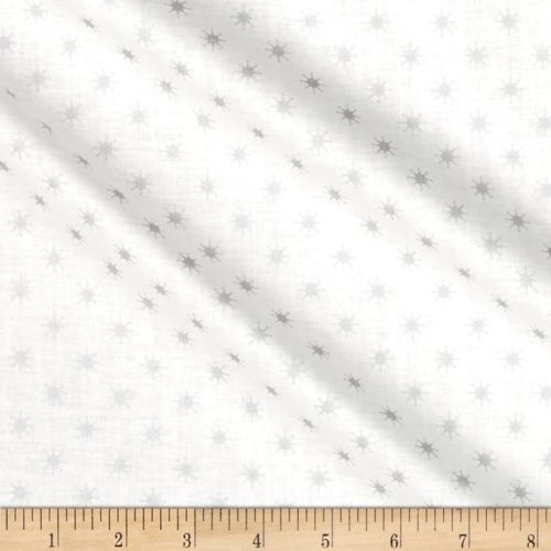 Metallic Snowflakes White