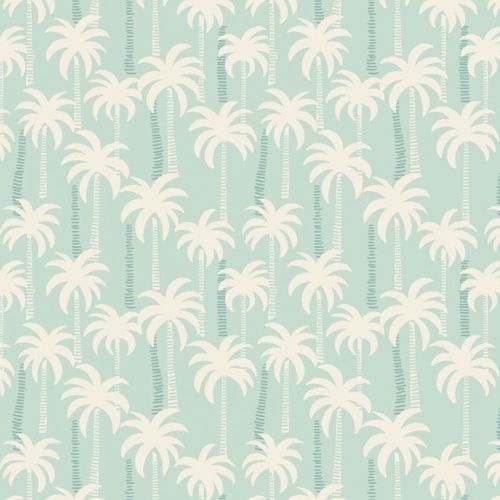 Tropicana Palm Trees Blue
