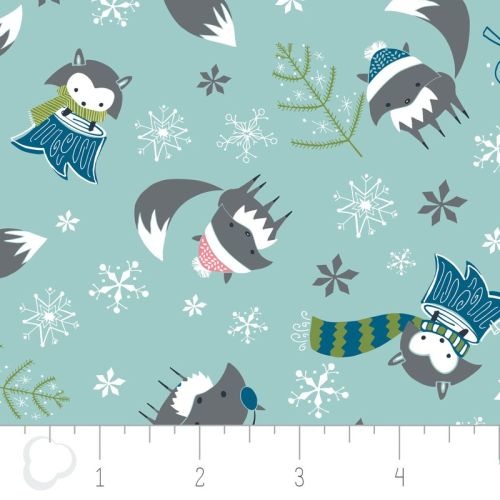 Winter Wonderland Fox Aqua
