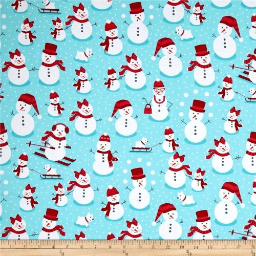 Polar Pals Snowmen Aqua