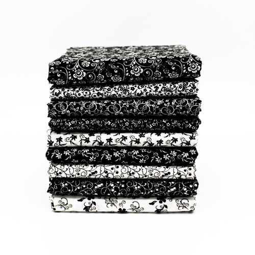 Black White Floral 19