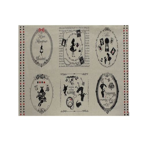 Alice in Wonderland Panel White