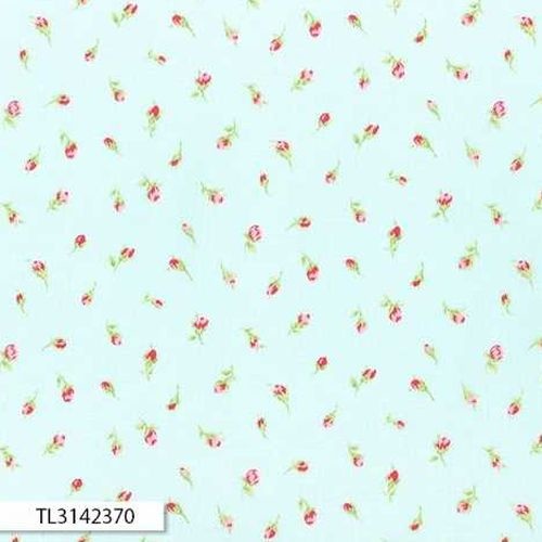 Antique Floral Mini Rose Blue