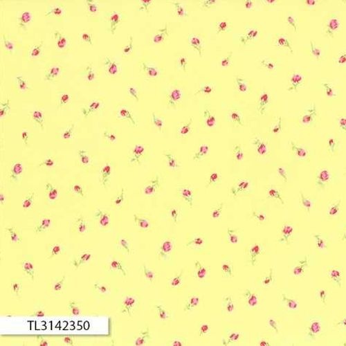 Antique Floral Mini Rose Yellow