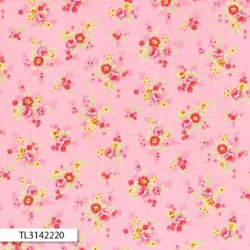 Antique Floral Small Rose Pink
