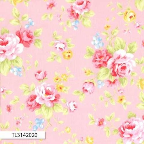 Antique Floral Main Rose Pink