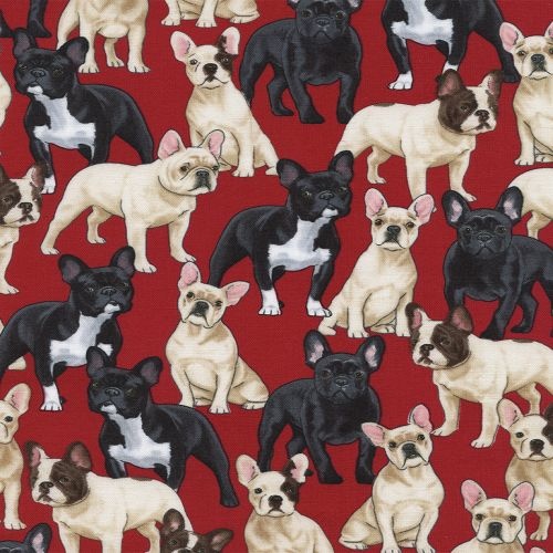 French Bulldogs Red