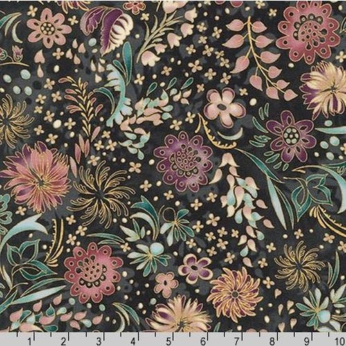 Stylised Flowers Charcoal