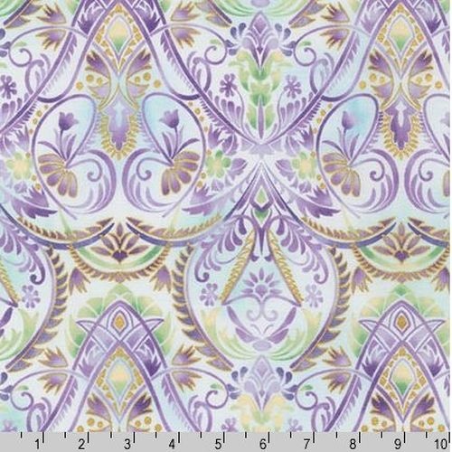Floral Damask Peacock