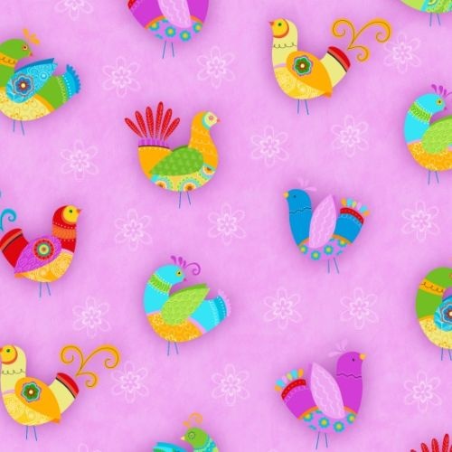 Fancy Birds Pink