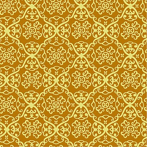 Sunday Flowers Damask Floral Gold