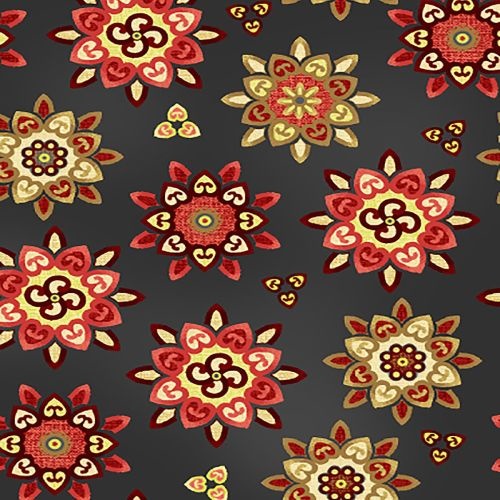 Sunday Flowers Stylised Floral Red