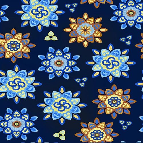 Stylised Floral Blue
